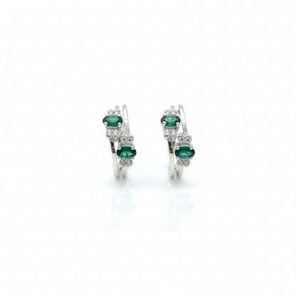 Emerald Bloom Toe Ring