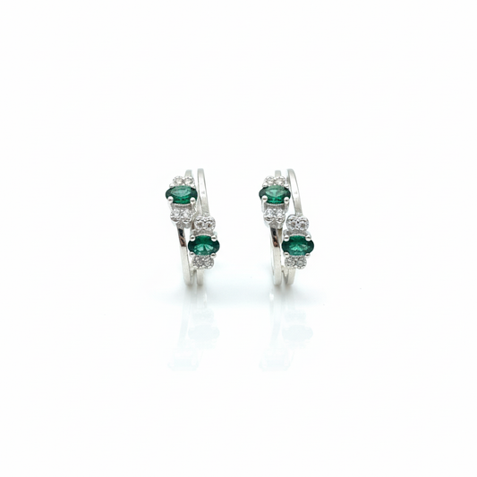 Emerald Bloom Toe Ring