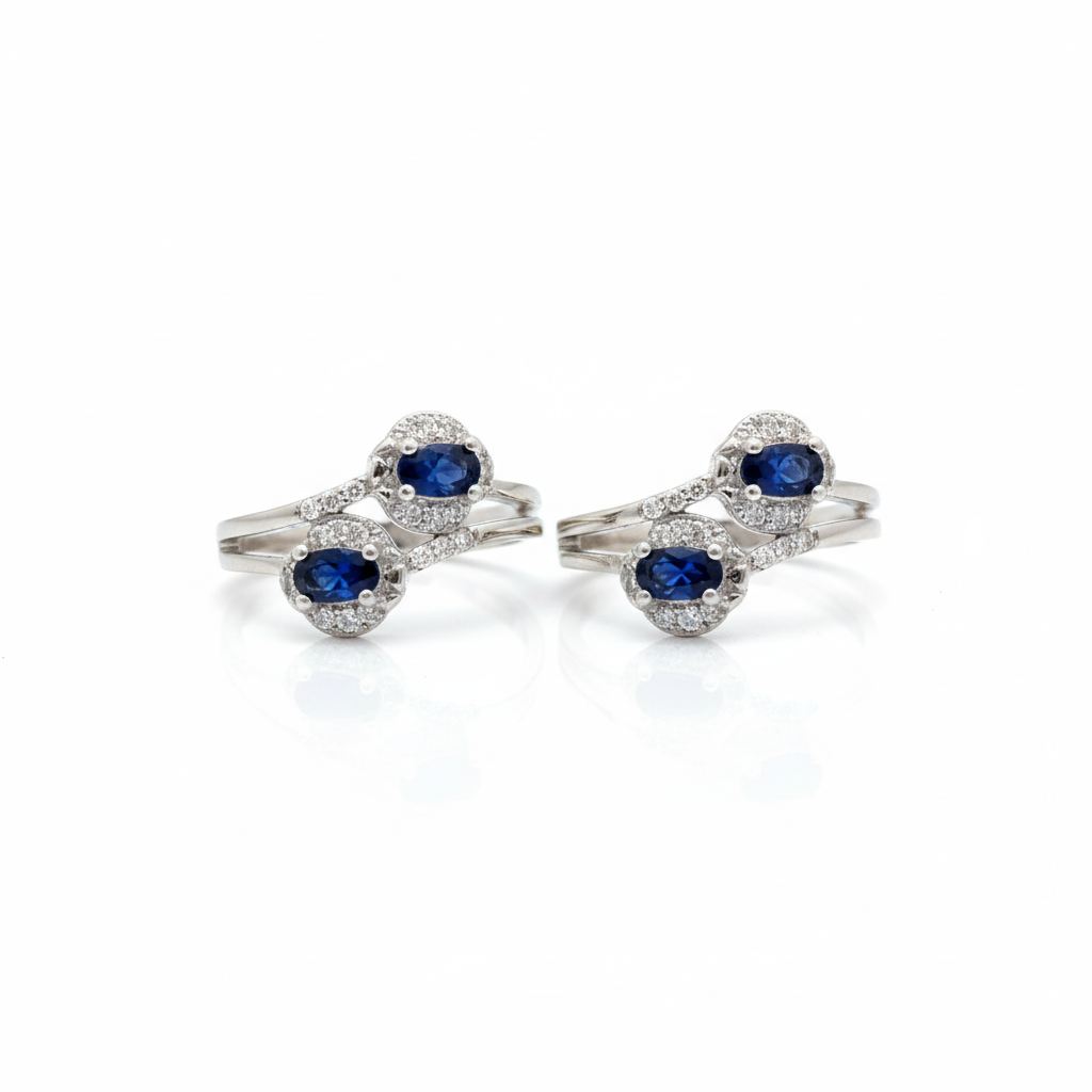 Royal Sapphire Toe Ring