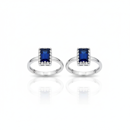 Sapphire Glow Toe Ring