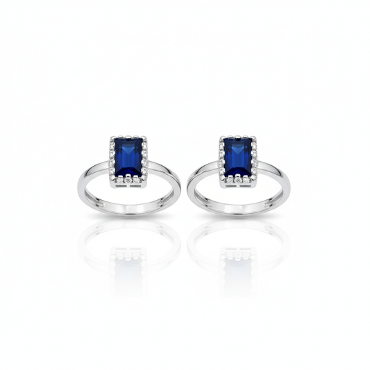 Sapphire Glow Toe Ring