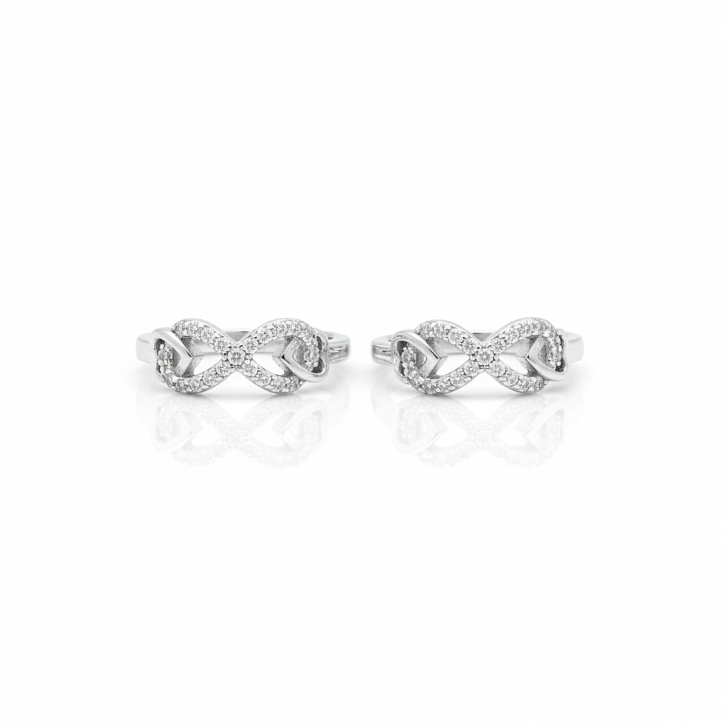 Infinity Spark Toe Ring