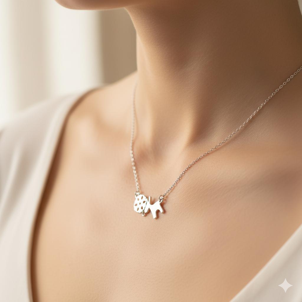Cactus & Llama Chain Pendant