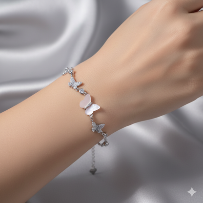 Flutter Grace Sterling Silver Bracelet