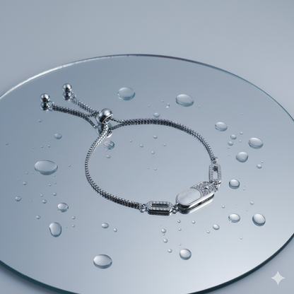 Moonlit Glow Sterling Silver Bracelet