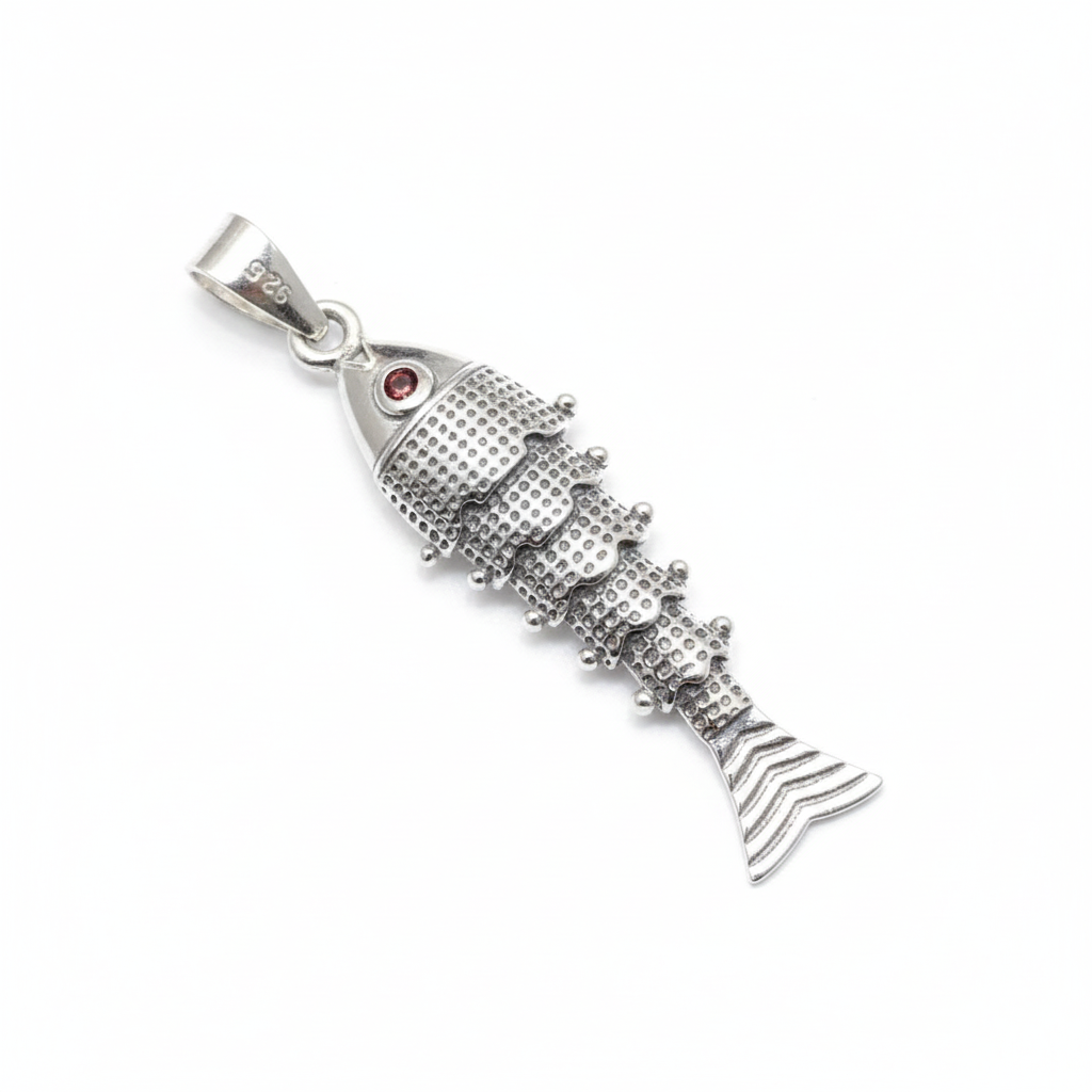 Matsya Spectrum 925 Silver Fish Pendant