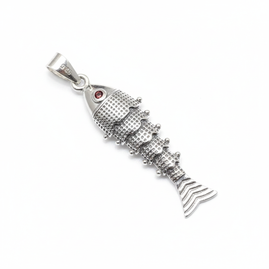 Matsya Spectrum 925 Silver Fish Pendant