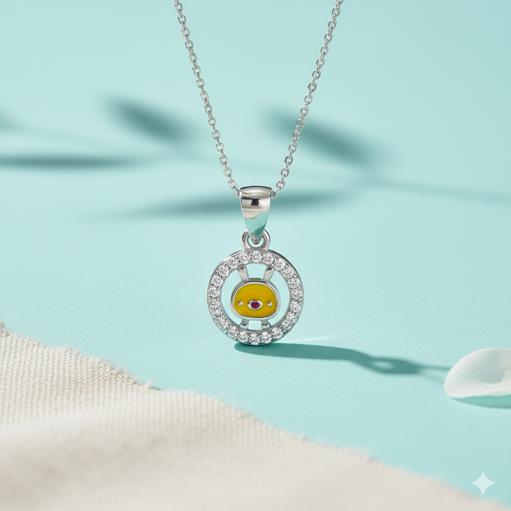 Silver Bunny Spark Pendant