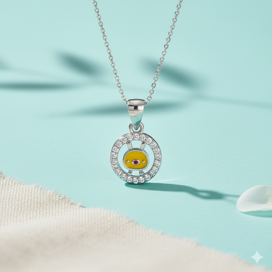 Silver Bunny Spark Pendant