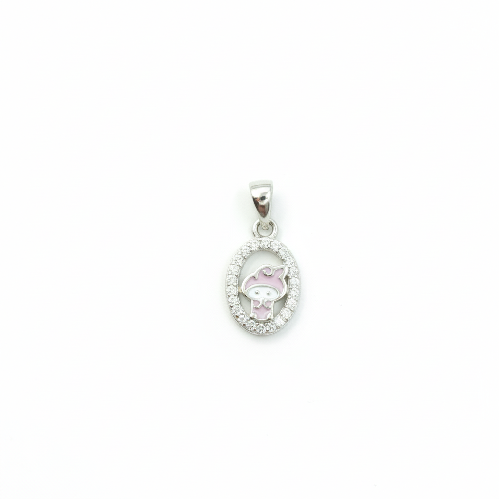 Silver Pink Melody Pendant